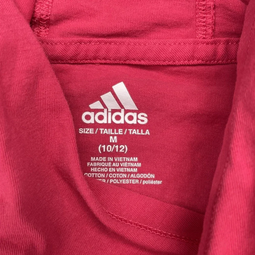Adidas T-Shirt /Sweatshirt Youth Medium Pink Athleisure Outdoor Performance Gym‎